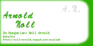 arnold noll business card